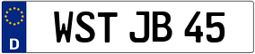 Truck License Plate
